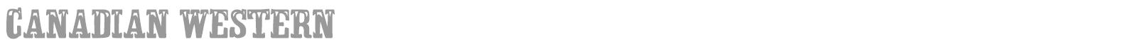 Canadian Western font preview